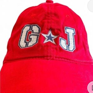 Guess Red Baseball Cap with Embroidered Logo